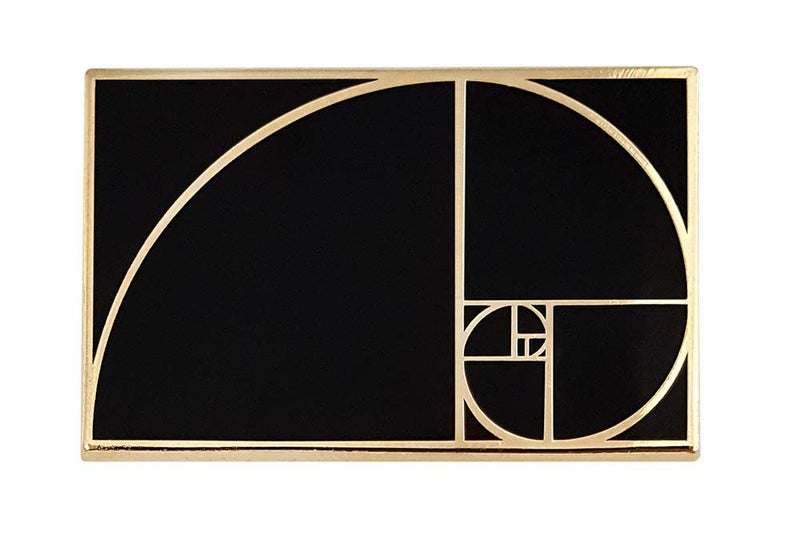Pinsanity Golden Ratio Enamel Lapel Pin - Image 1